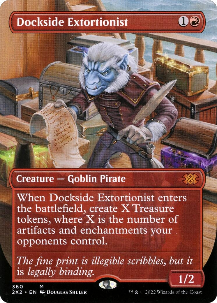 Image for Dockside Extortionist (Borderless) (360) (Double Masters 2022) - Magic: The Gathering