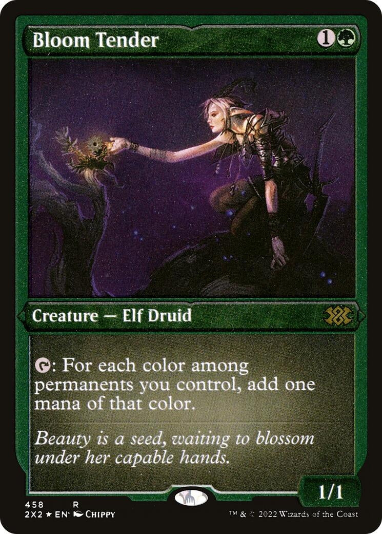 Image for Bloom Tender (Foil Etched) (458) (Double Masters 2022) - Magic: The Gathering