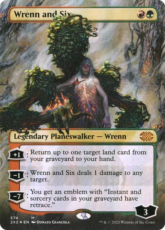 Image for Wrenn and Six (Textured Foil) (574) (Double Masters 2022) - Magic: The Gathering