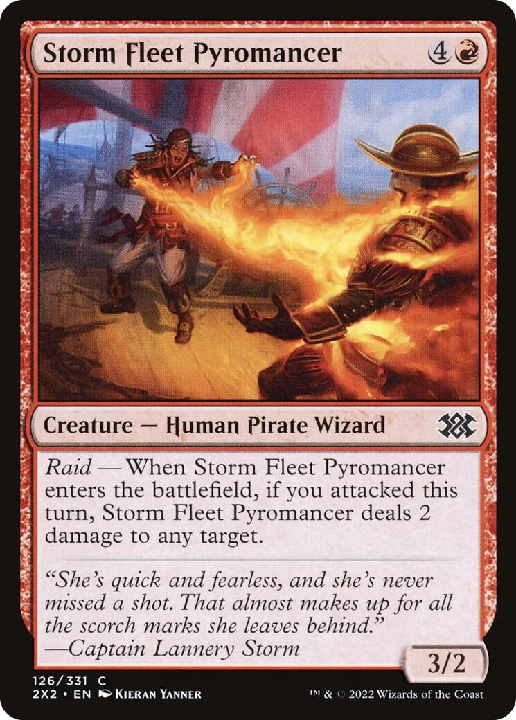 Image for Storm Fleet Pyromancer (126) (Double Masters 2022) - Magic: The Gathering