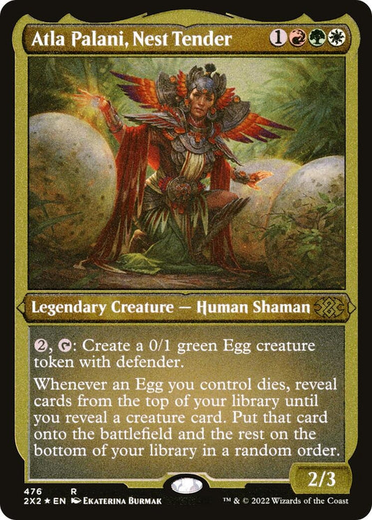 Image for Atla Palani, Nest Tender (Foil Etched) (476) (Double Masters 2022) - Magic: The Gathering