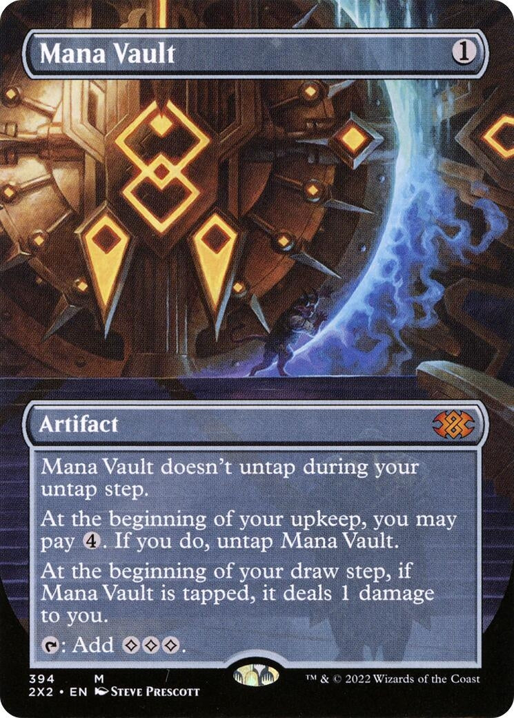 Image for Mana Vault (Borderless) (394) (Double Masters 2022) - Magic: The Gathering