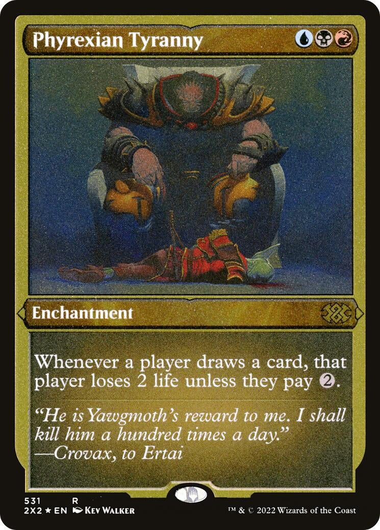 Image for Phyrexian Tyranny (Foil Etched) (531) (Double Masters 2022) - Magic: The Gathering