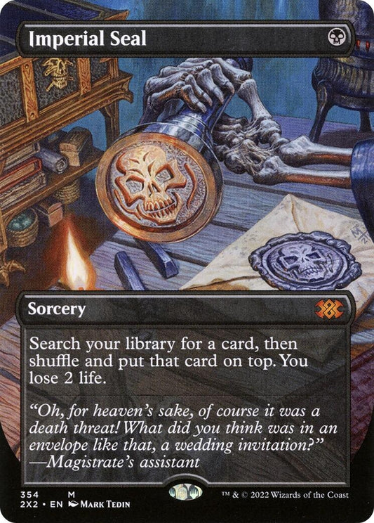 Image for Imperial Seal (Borderless) (354) (Double Masters 2022) - Magic: The Gathering