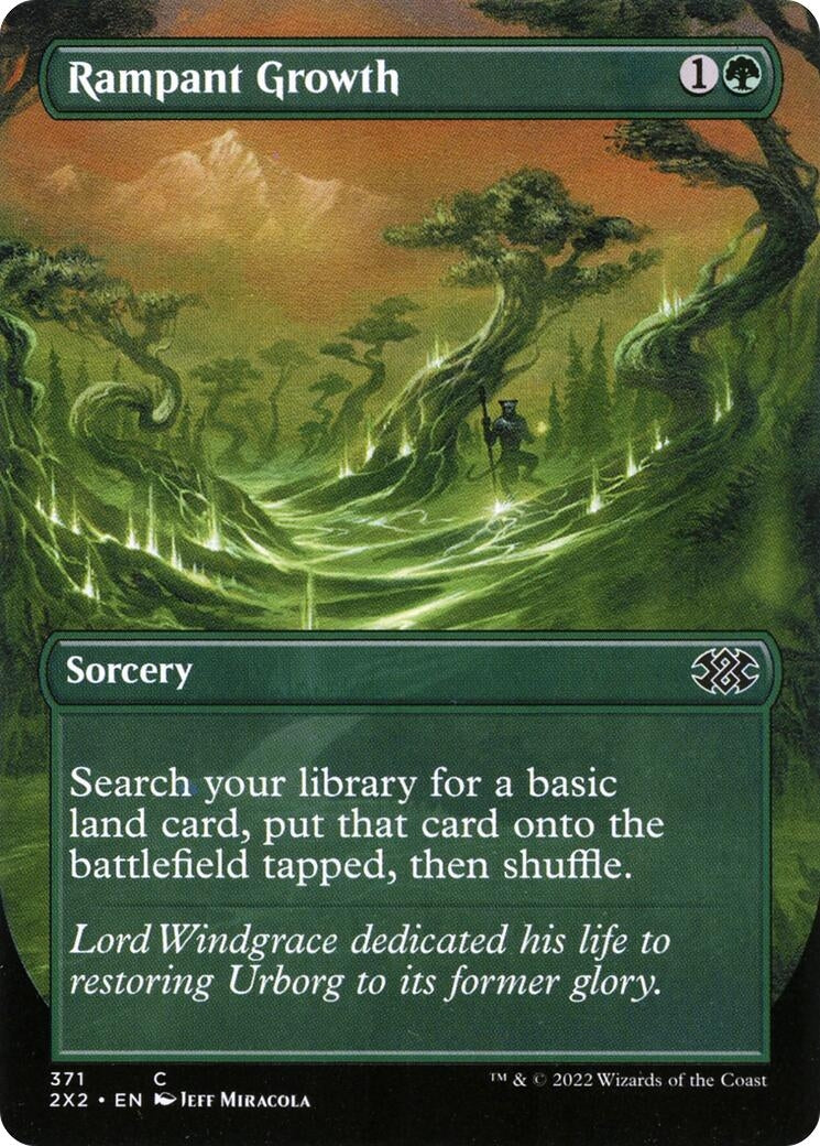 Image for Rampant Growth (Borderless) (371) (Double Masters 2022) - Magic: The Gathering