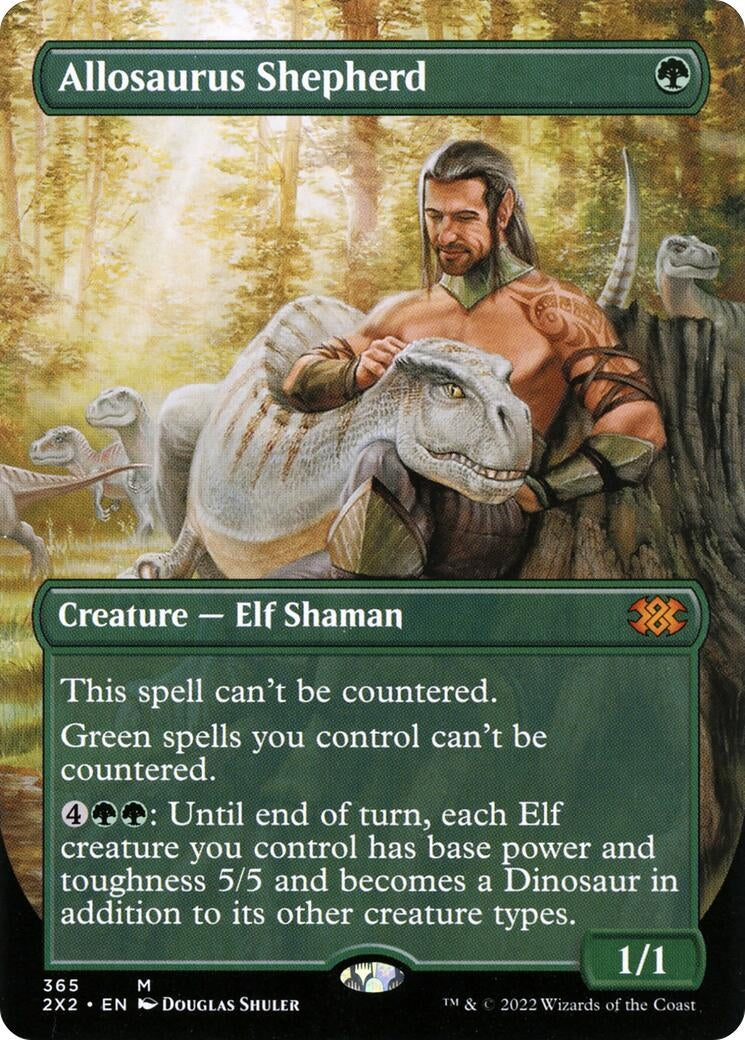 Image for Allosaurus Shepherd (Borderless) (365) (Double Masters 2022) - Magic: The Gathering