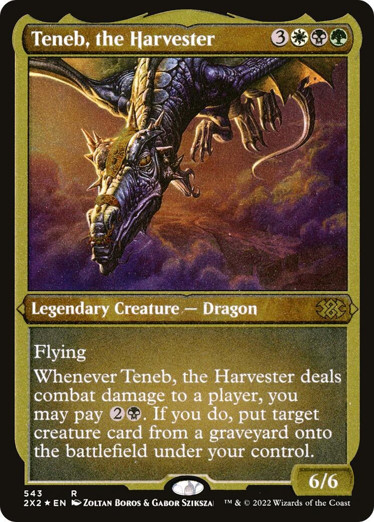 Image for Teneb, the Harvester (Foil Etched) (543) (Double Masters 2022) - Magic: The Gathering
