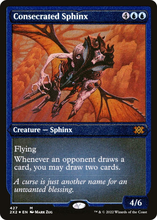 Image for Consecrated Sphinx (Foil Etched) (427) (Double Masters 2022) - Magic: The Gathering