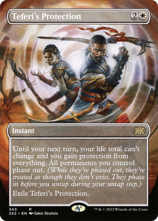 Image for Teferi's Protection (Borderless) (343) (Double Masters 2022) - Magic: The Gathering