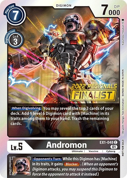 Image for Andromon (2022 Championship Online Regional) [Online Finalist] (EX1-048 C) (Classic Collection) - Digimon Card Game