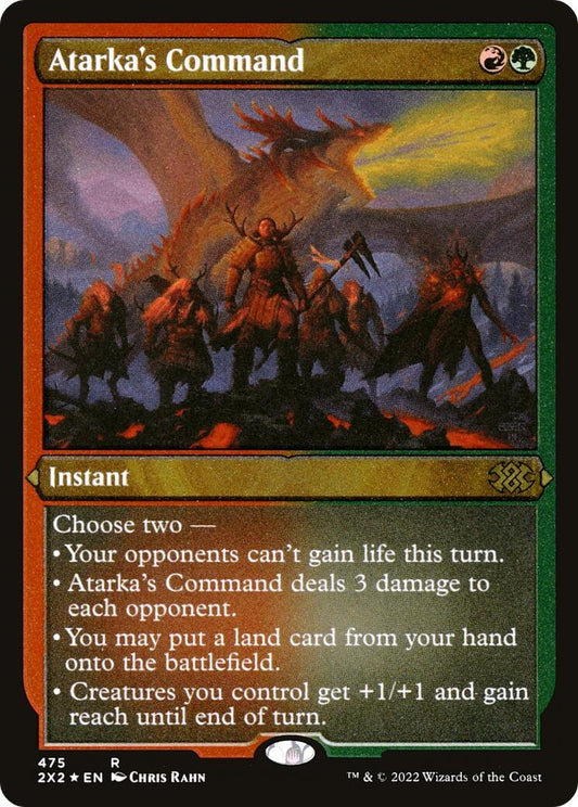 Image for Atarka's Command (Foil Etched) (475) (Double Masters 2022) - Magic: The Gathering