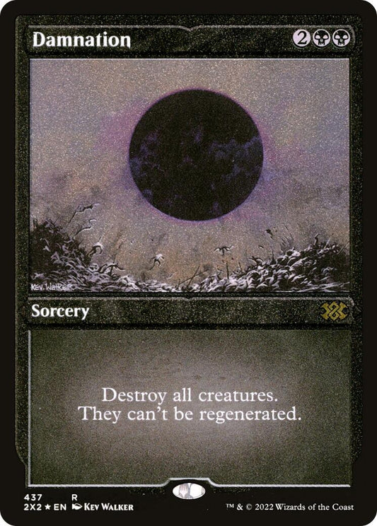 Image for Damnation (Foil Etched) (437) (Double Masters 2022) - Magic: The Gathering