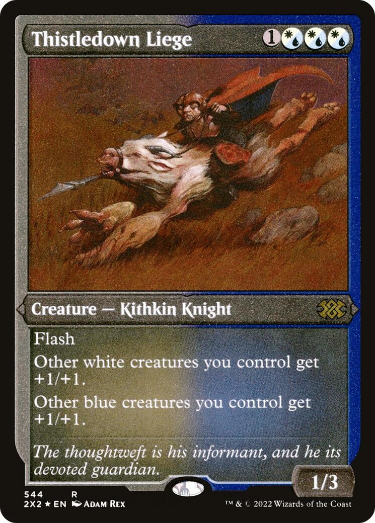 Image for Thistledown Liege (Foil Etched) (544) (Double Masters 2022) - Magic: The Gathering