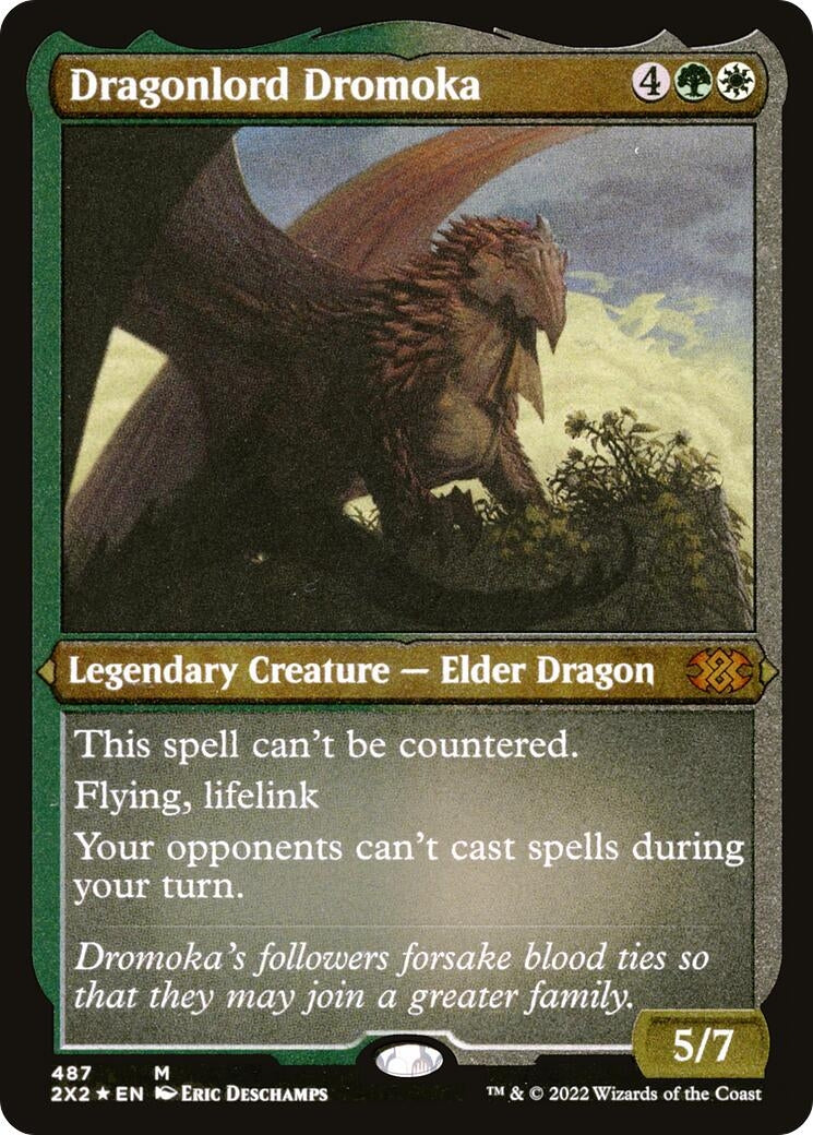 Image for Dragonlord Dromoka (Foil Etched) (487) (Double Masters 2022) - Magic: The Gathering