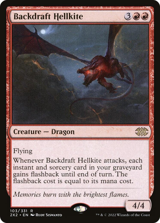 Image for Backdraft Hellkite (103) (Double Masters 2022) - Magic: The Gathering