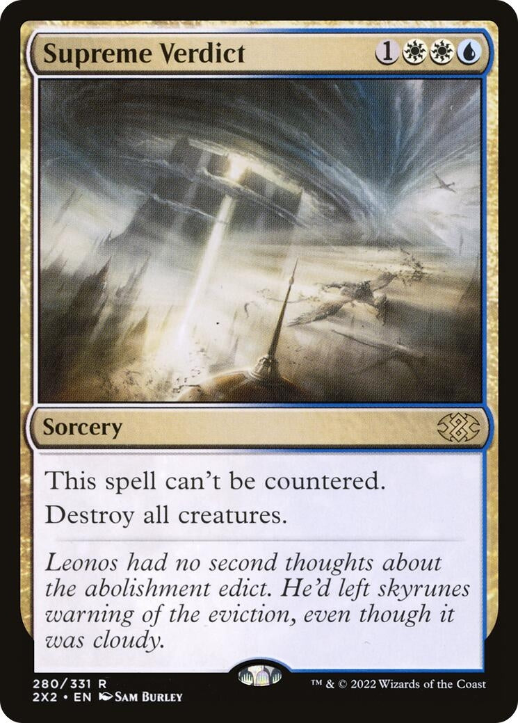 Image for Supreme Verdict (280) (Double Masters 2022) - Magic: The Gathering