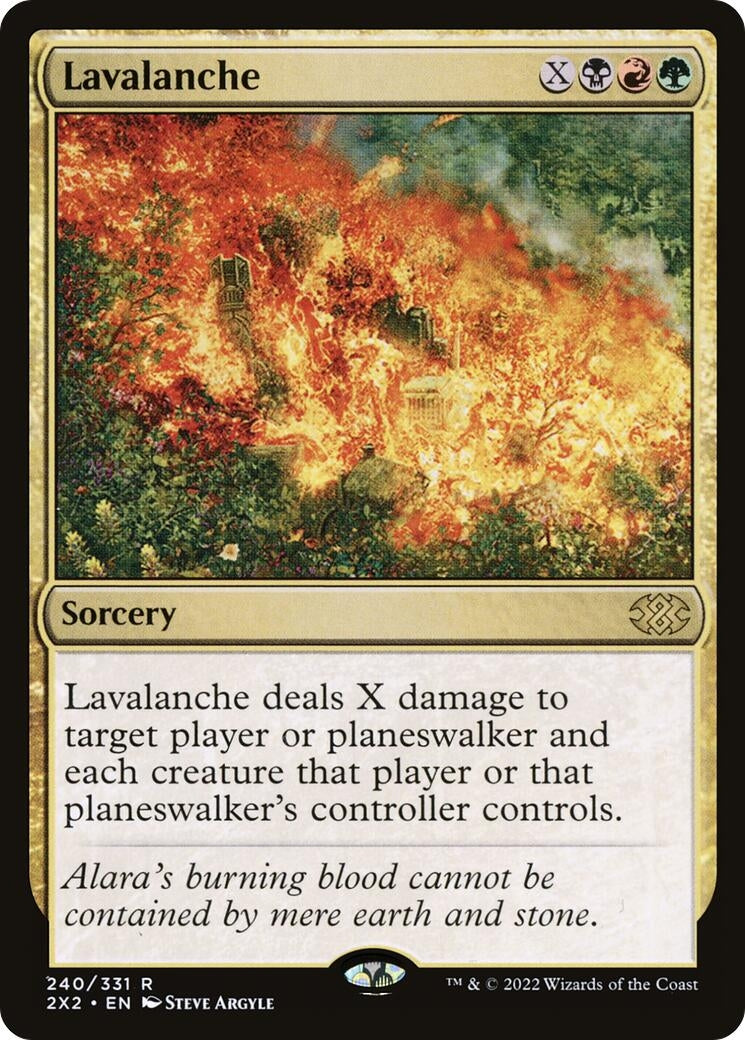 Image for Lavalanche (240) (Double Masters 2022) - Magic: The Gathering