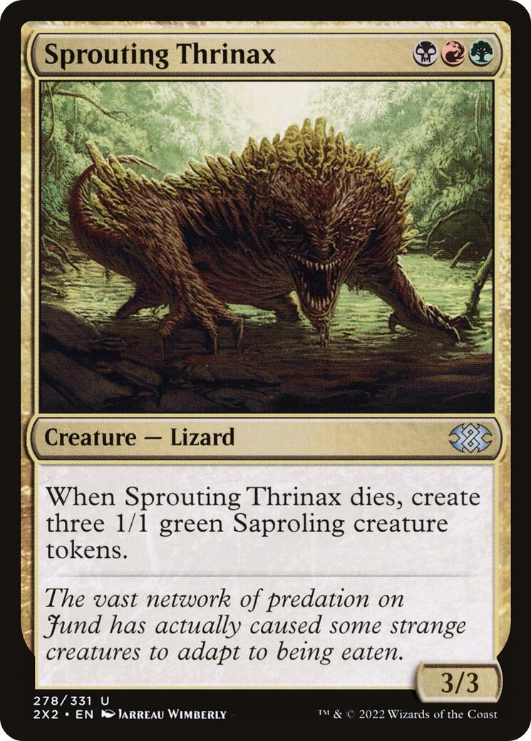 Image for Sprouting Thrinax (278) (Double Masters 2022) - Magic: The Gathering