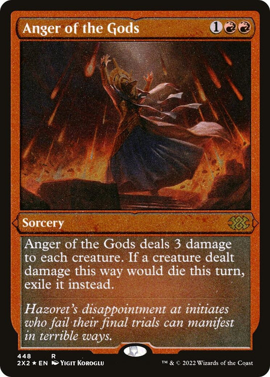Image for Anger of the Gods (Foil Etched) (448) (Double Masters 2022) - Magic: The Gathering