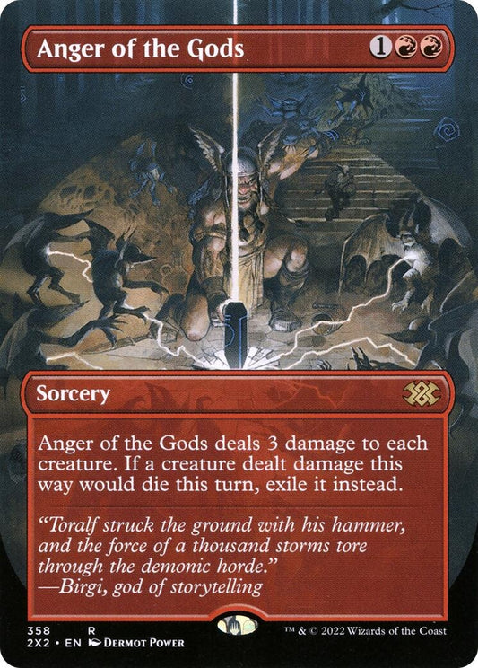 Image for Anger of the Gods (Borderless) (358) (Double Masters 2022) - Magic: The Gathering