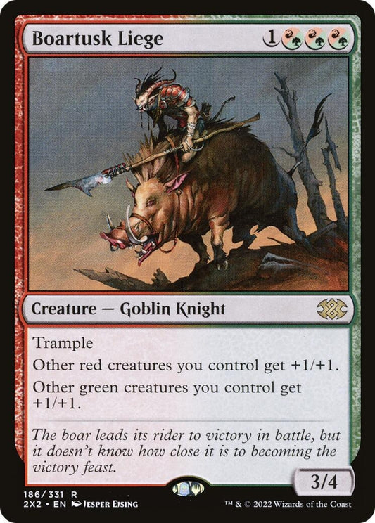 Image for Boartusk Liege (186) (Double Masters 2022) - Magic: The Gathering