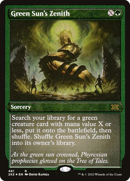 Image for Green Sun's Zenith (Foil Etched) (461) (Double Masters 2022) - Magic: The Gathering