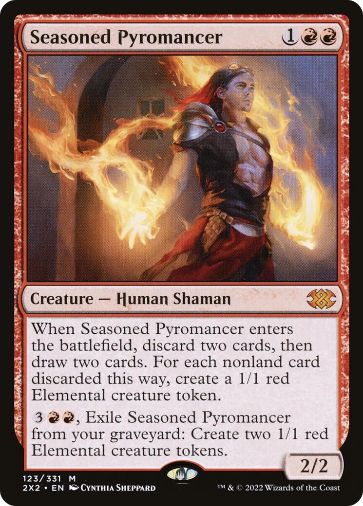 Image for Seasoned Pyromancer (123) (Double Masters 2022) - Magic: The Gathering