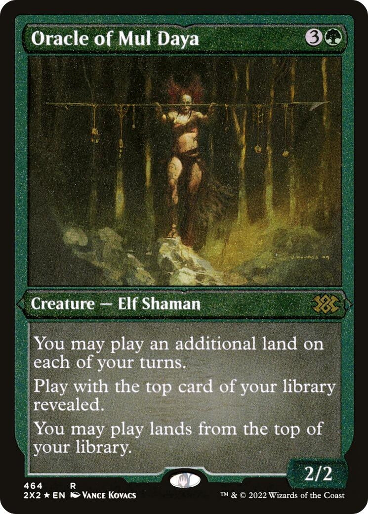 Image for Oracle of Mul Daya (Foil Etched) (464) (Double Masters 2022) - Magic: The Gathering