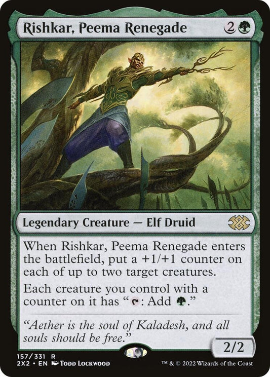 Image for Rishkar, Peema Renegade (157) (Double Masters 2022) - Magic: The Gathering