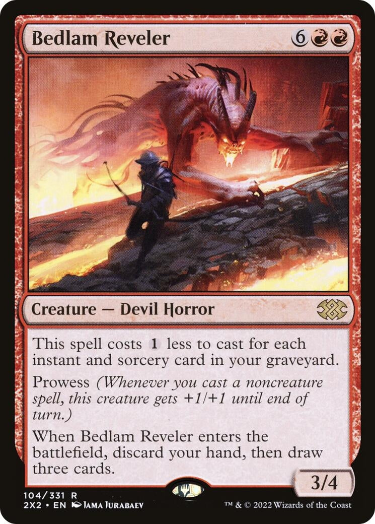 Image for Bedlam Reveler (104) (Double Masters 2022) - Magic: The Gathering