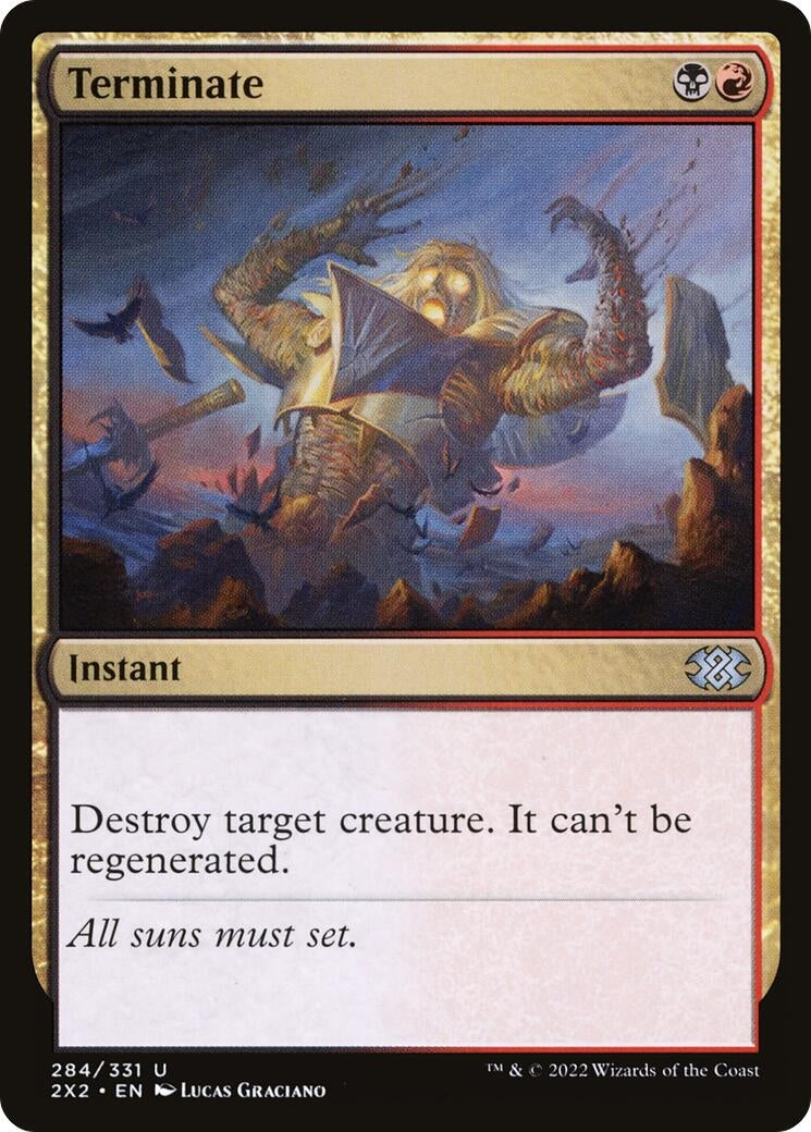 Image for Terminate (284) (Double Masters 2022) - Magic: The Gathering