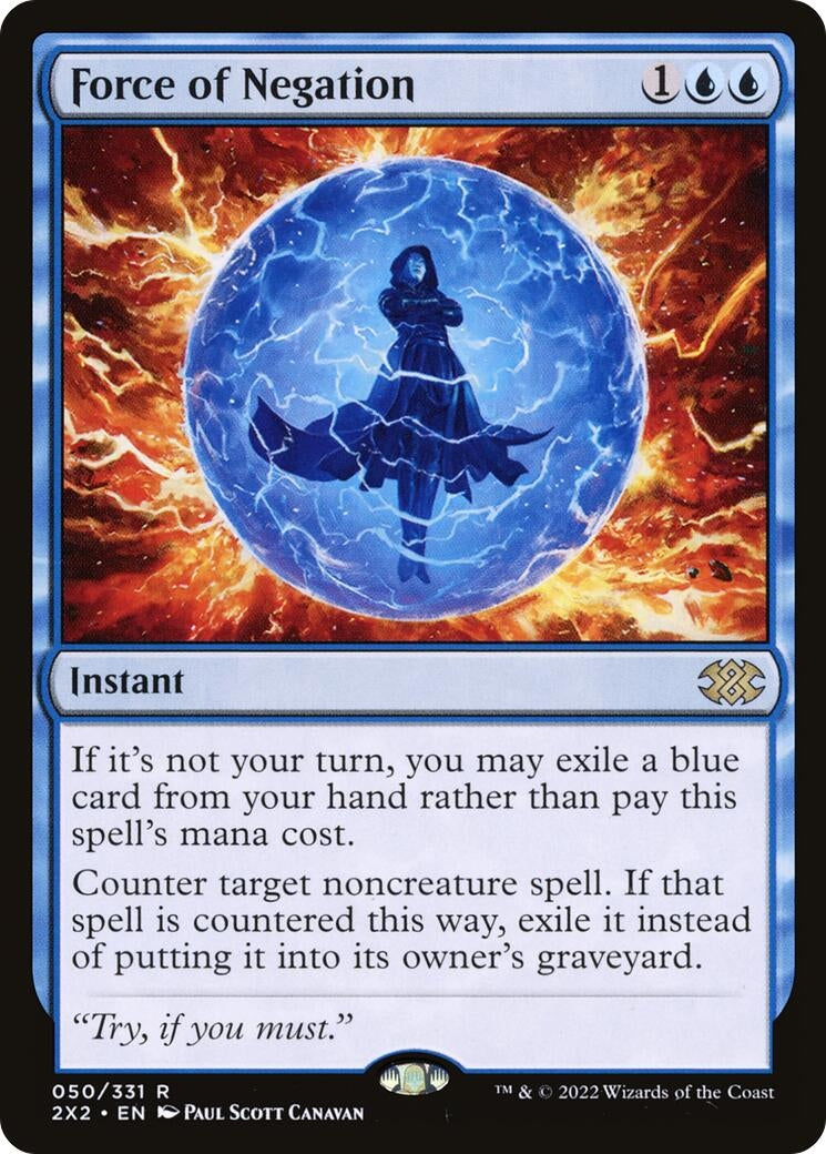 Image for Force of Negation (50) (Double Masters 2022) - Magic: The Gathering