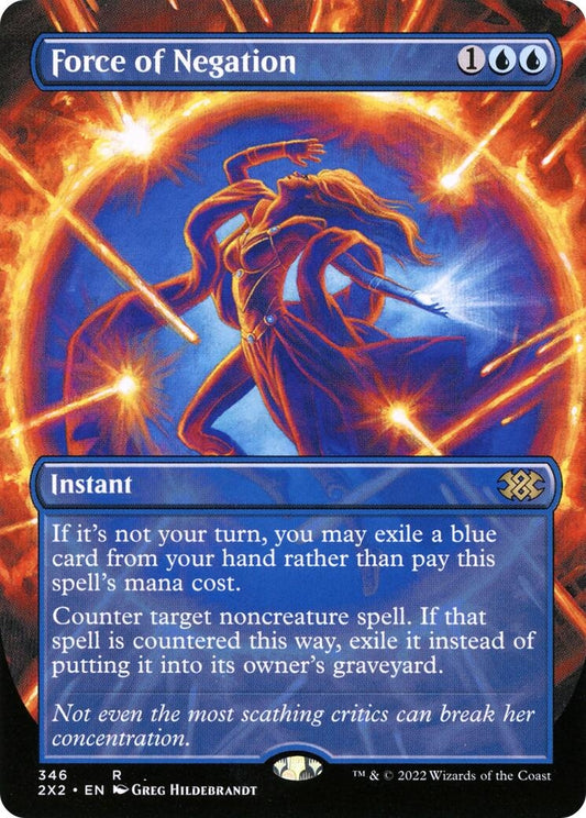 Image for Force of Negation (Borderless) (346) (Double Masters 2022) - Magic: The Gathering
