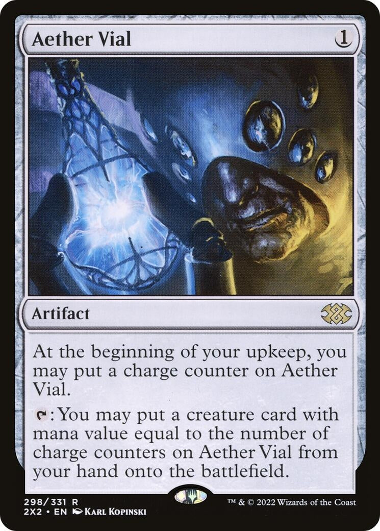 Image for Aether Vial (298) (Double Masters 2022) - Magic: The Gathering