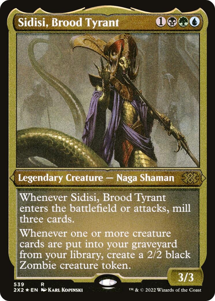 Image for Sidisi, Brood Tyrant (Foil Etched) (539) (Double Masters 2022) - Magic: The Gathering