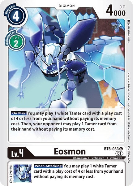 Image for Eosmon - BT6-083 (Tamer Party Vol. 5 Promo) (BT6-083 C) (Double Diamond) - Digimon Card Game