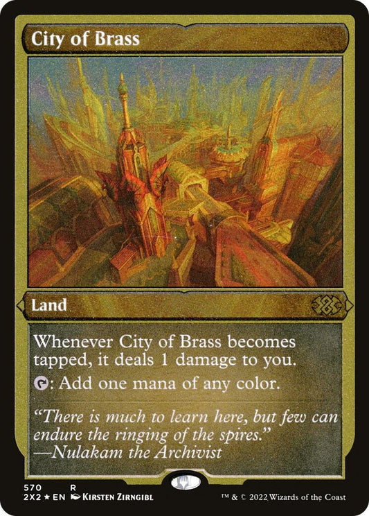 Image for City of Brass (Foil Etched) (570) (Double Masters 2022) - Magic: The Gathering