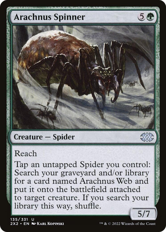 Image for Arachnus Spinner (135) (Double Masters 2022) - Magic: The Gathering
