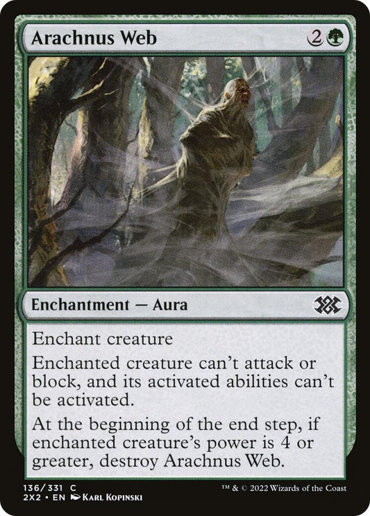 Image for Arachnus Web (136) (Double Masters 2022) - Magic: The Gathering