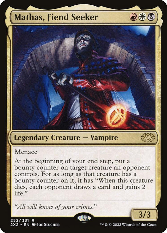 Image for Mathas, Fiend Seeker (252) (Double Masters 2022) - Magic: The Gathering