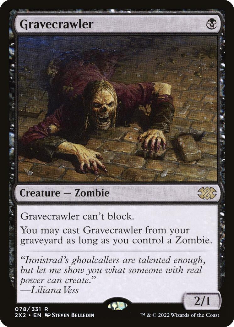 Image for Gravecrawler (78) (Double Masters 2022) - Magic: The Gathering