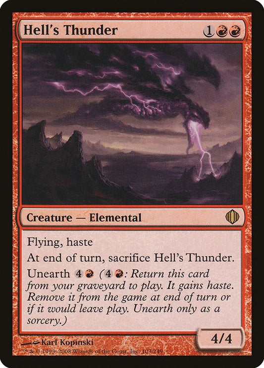 Image for Hell's Thunder (103) (Shards of Alara) - Magic: The Gathering