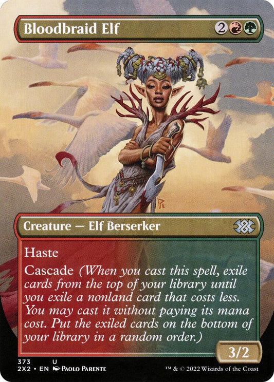 Image for Bloodbraid Elf (Borderless) (373) (Double Masters 2022) - Magic: The Gathering