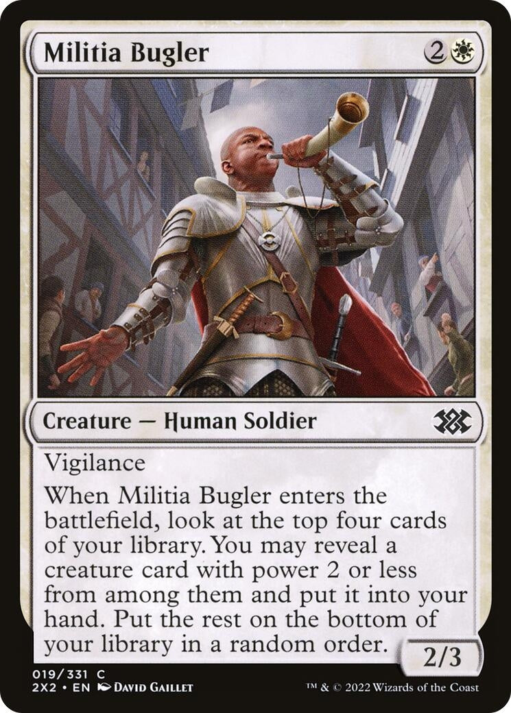 Image for Militia Bugler (19) (Double Masters 2022) - Magic: The Gathering