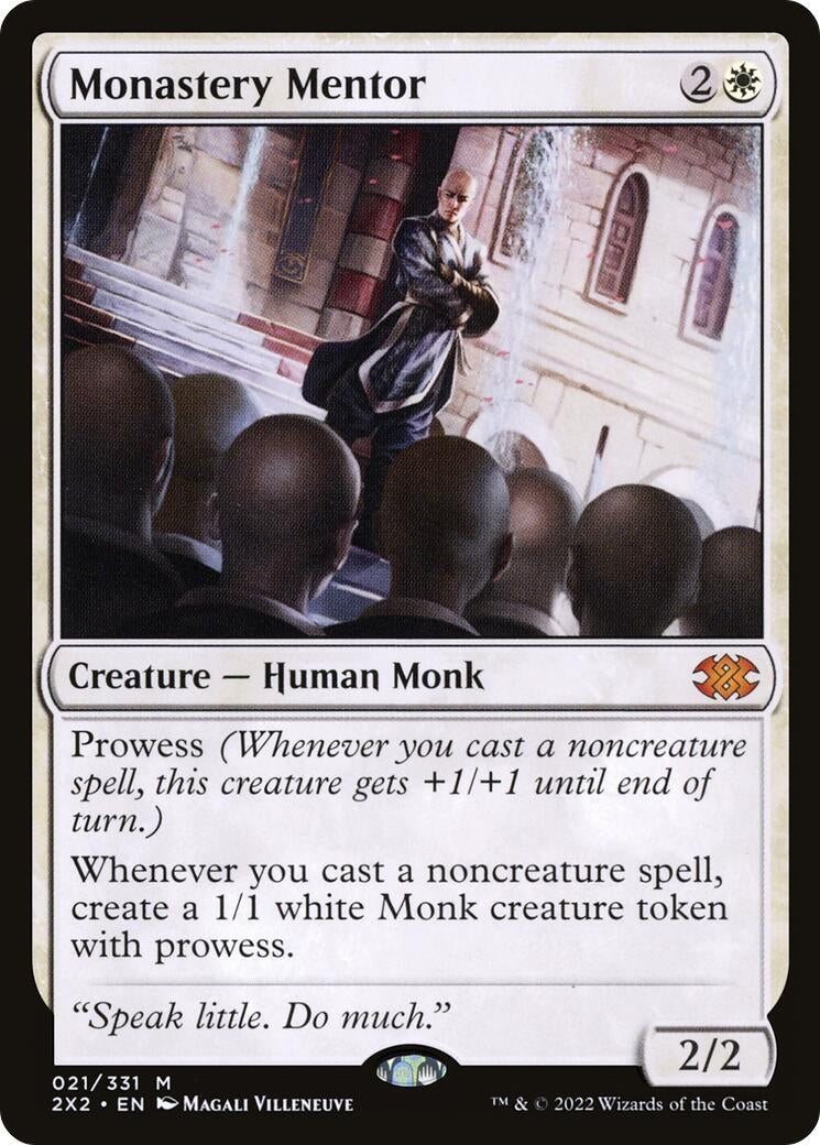 Image for Monastery Mentor (21) (Double Masters 2022) - Magic: The Gathering