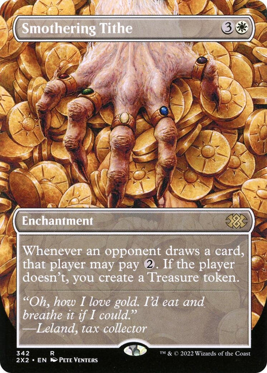 Image for Smothering Tithe (Borderless) (342) (Double Masters 2022) - Magic: The Gathering