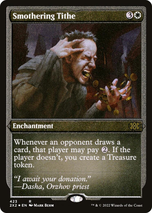 Image for Smothering Tithe (Foil Etched) (423) (Double Masters 2022) - Magic: The Gathering