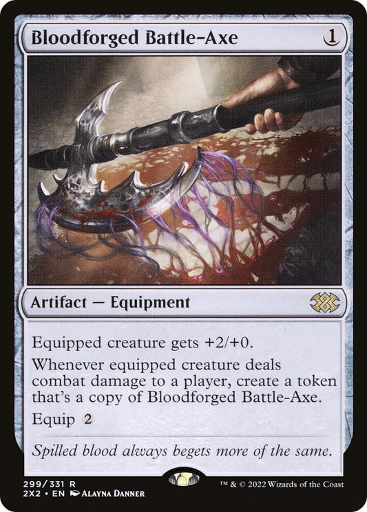 Image for Bloodforged Battle-Axe (299) (Double Masters 2022) - Magic: The Gathering