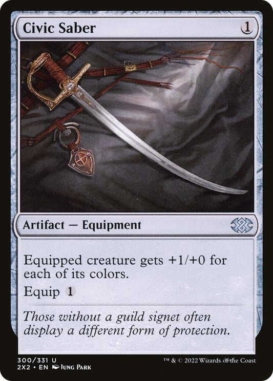 Image for Civic Saber (300) (Double Masters 2022) - Magic: The Gathering