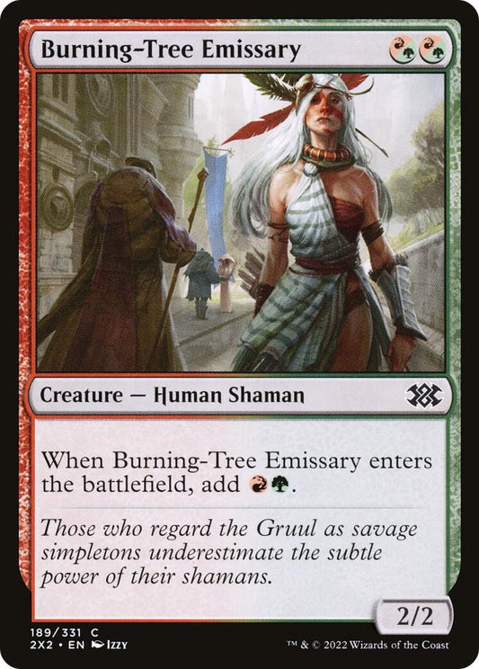Image for Burning-Tree Emissary (189) (Double Masters 2022) - Magic: The Gathering